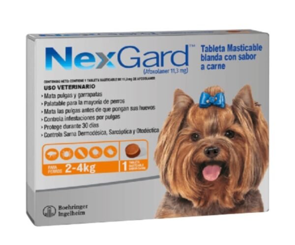 Antipulgas Nexgard Chewable Perros (Una Tableta) - Nexgard 2 - 4 kg