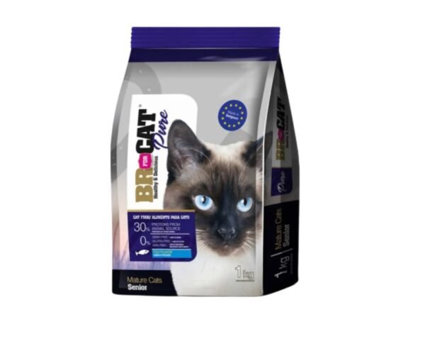 BR for CAT Pure para gatos senior de 1 Kg sabor a Pescado